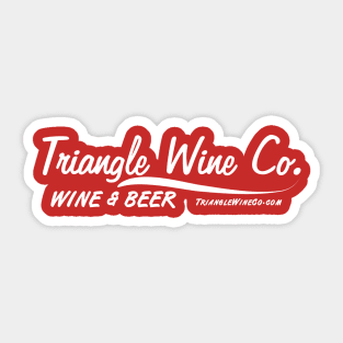 Triangle Wine Co. Vintage (white) Sticker